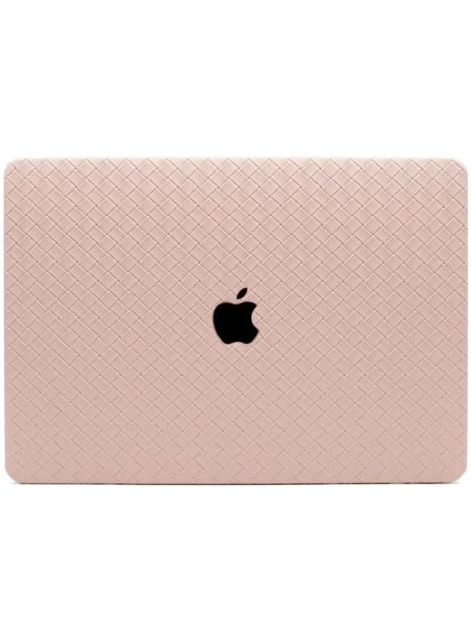 Hard Shell Case for MacBook Air 13 Inch (A1932 (2018–2019), A2179 (2020 Intel), and A2337 (2020 M1), Woven Texture Protective Cover, Scratch-Resistant Laptop Case – (Rose Gold) - Image 2